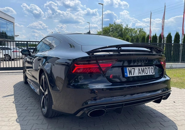 Audi RS7 cena 194000 przebieg: 69000, rok produkcji 2014 z Warszawa małe 277